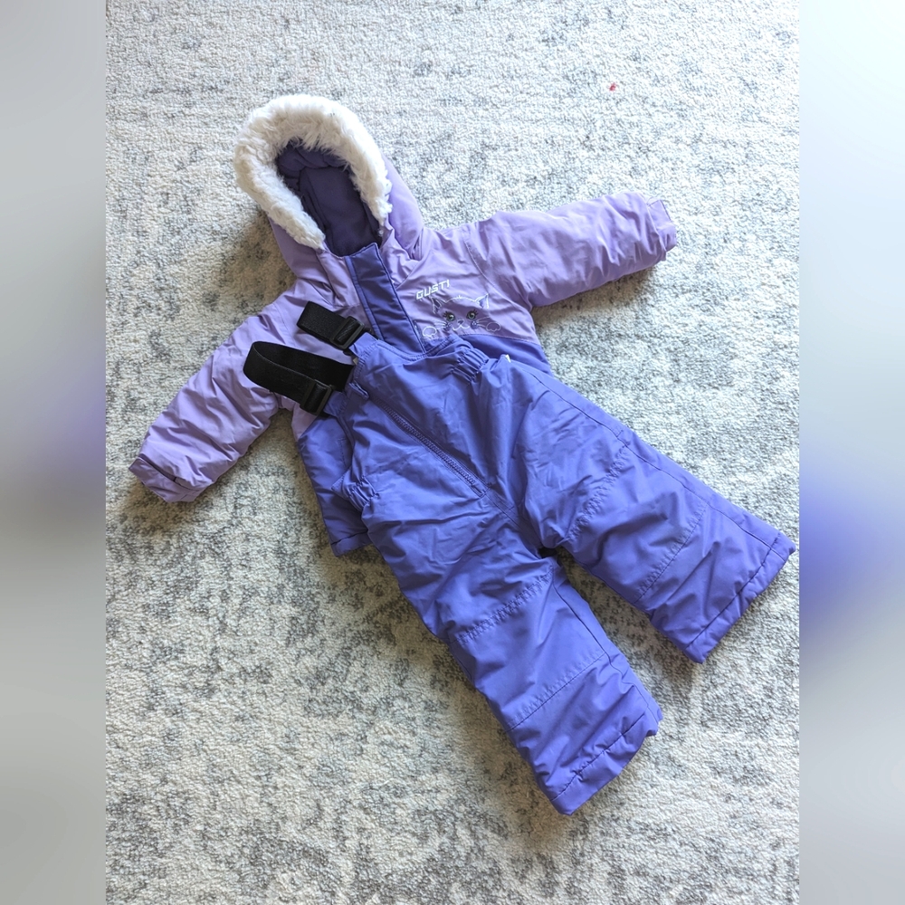 Gusti kids snowsuit 18 months snow jacket winter pants set